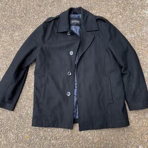 Men’s Peacoat - Guess Brand - Black - Size Large